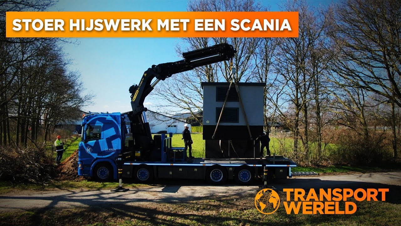Stoer hijswerk met een Scania | RTL Transportwereld