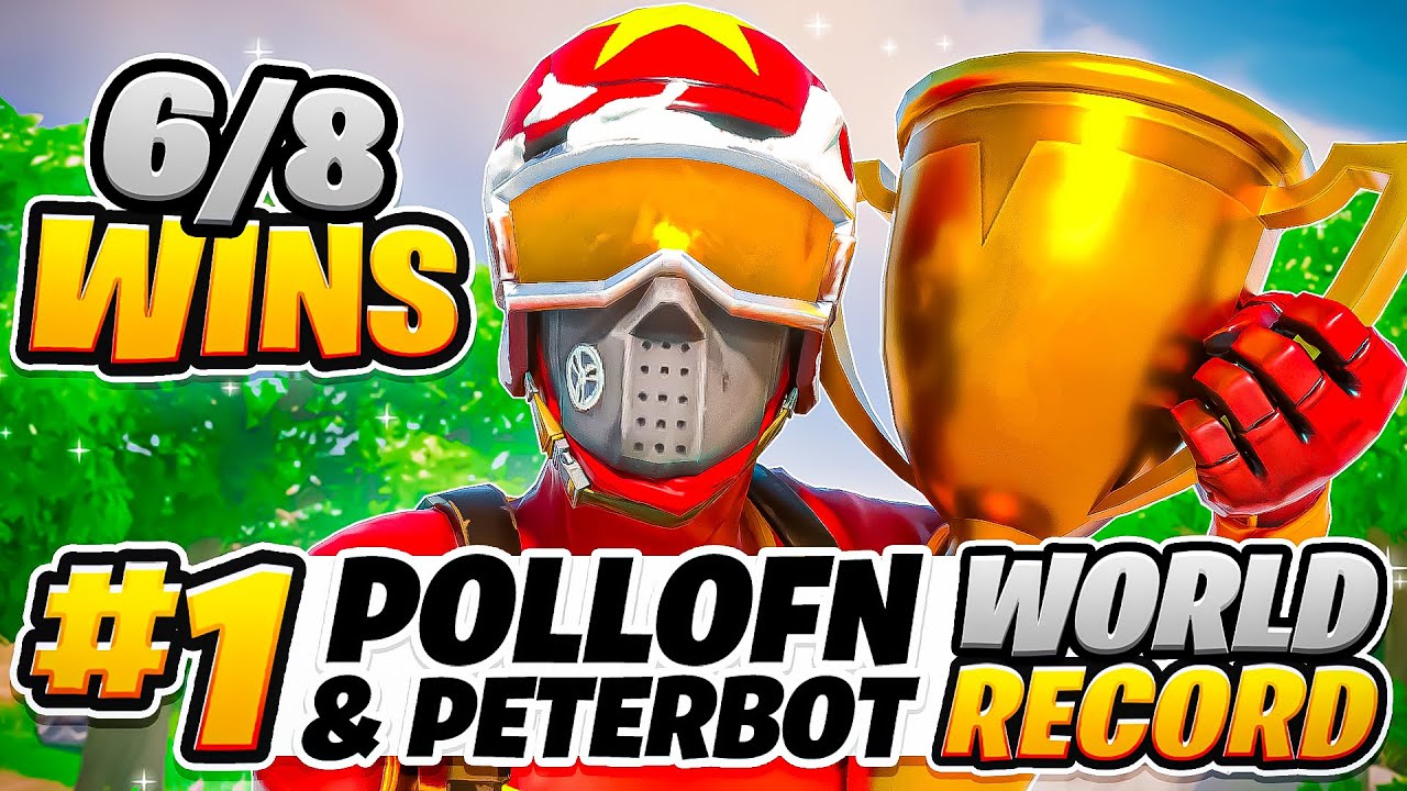 1ST PLACE DUO CASH CUP (6/8 WINS) - WORLD RECORD 🏆 w/ @PeterbotFN | Pollo