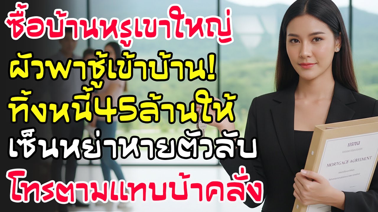 ซื้อบ้านเขาใหญ่ผัวพาเมียน้อยมาอยู่! ท้าหย่าเจอจัดให้ ทิ้งหนี้ 45 ล้านแล้วหนี ผัวรู้ความจริงแทบทรุด