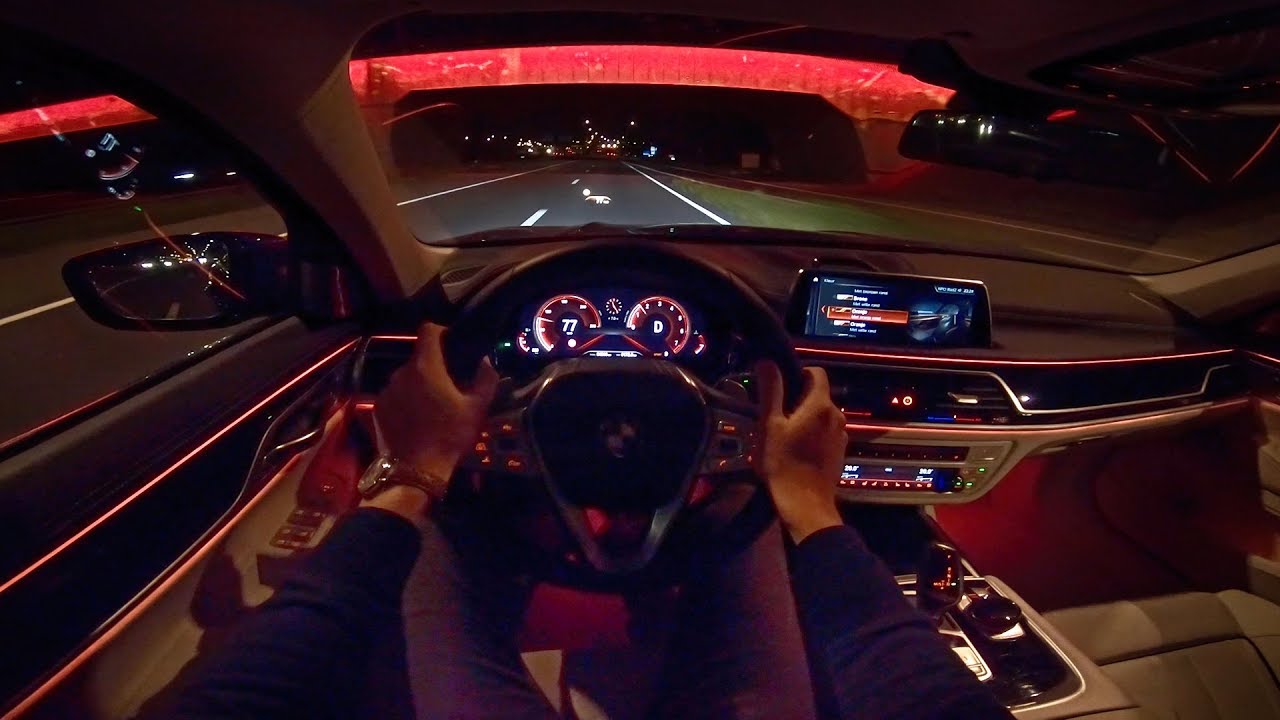 2019 BMW 7 Series 4K NIGHT DRIVE POV & AMBIENT LIGHTING by AutoTopNL