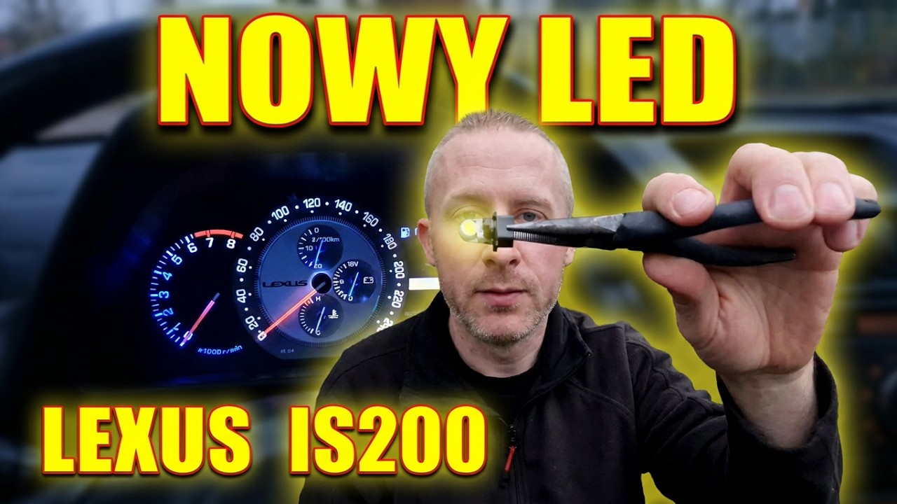 DEMONTAŻ LICZNIKA I KONSOLI ŚRODKOWEJ LEXUS IS200/300 /Zmiana Podświetlenia