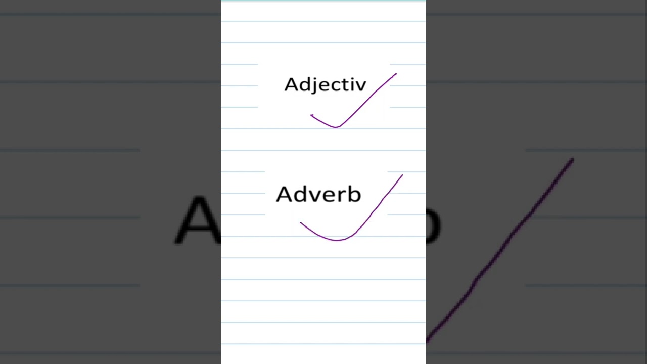 What is the difference between Adjective and Adverb
