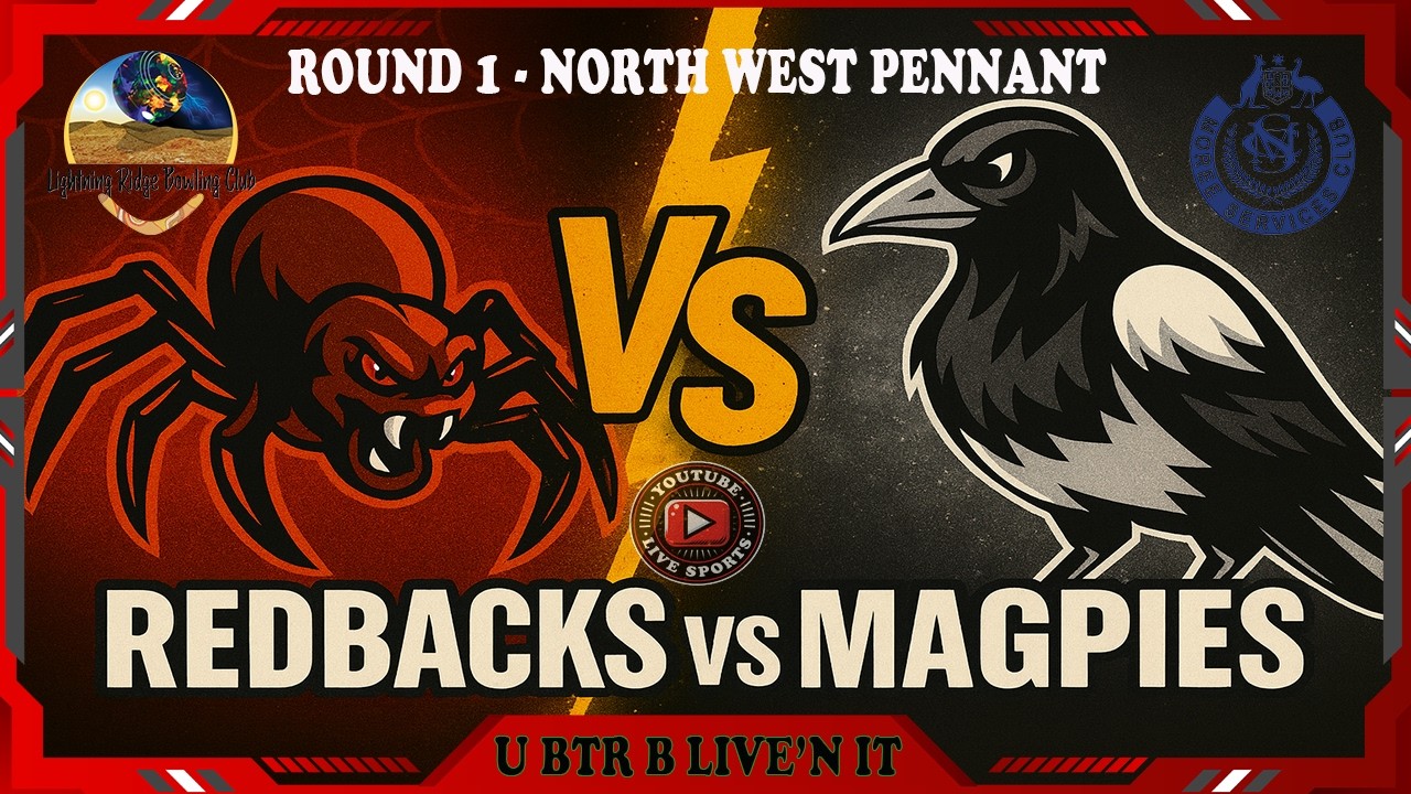 Lightning Ridge 🆚 Moree Magpies - North West Bowls Live:   | 2025-26 Open Pennants