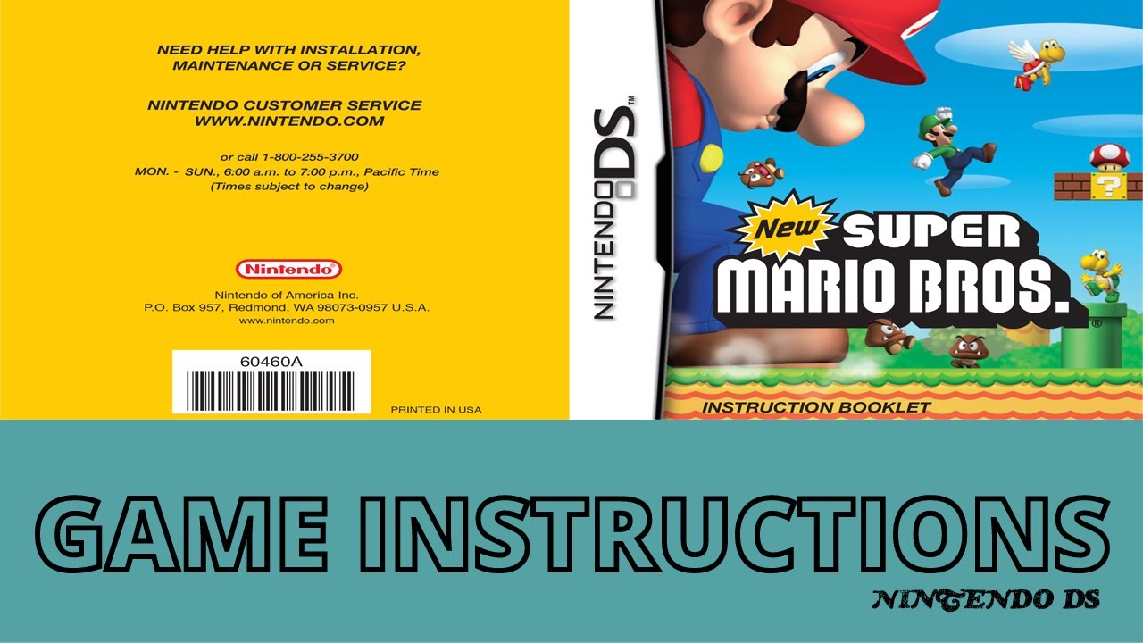 New Super Mario Bros. | Game Steam Gaming Instructions #gaming #gamesteam #supermario
