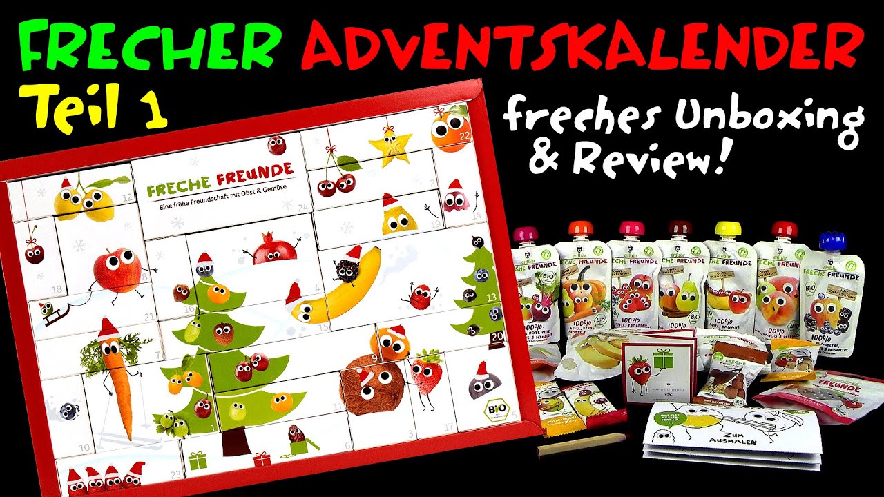 Freche Freunde Bio Adventskalender - Teil 1 von 2 - freches Unboxing & Review