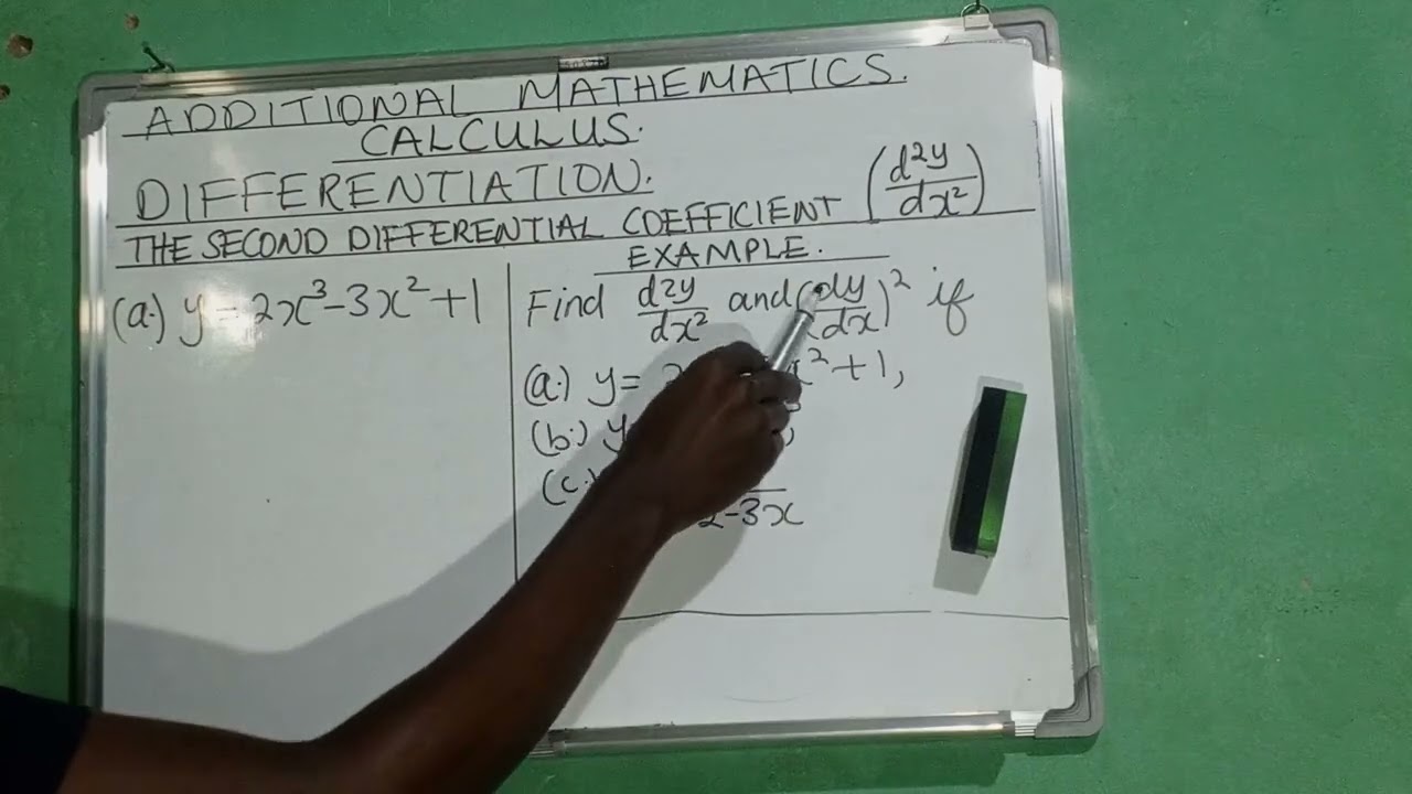 Calculus: Differentiation : The Second Differential Coefficient(d^2y/dx^2).