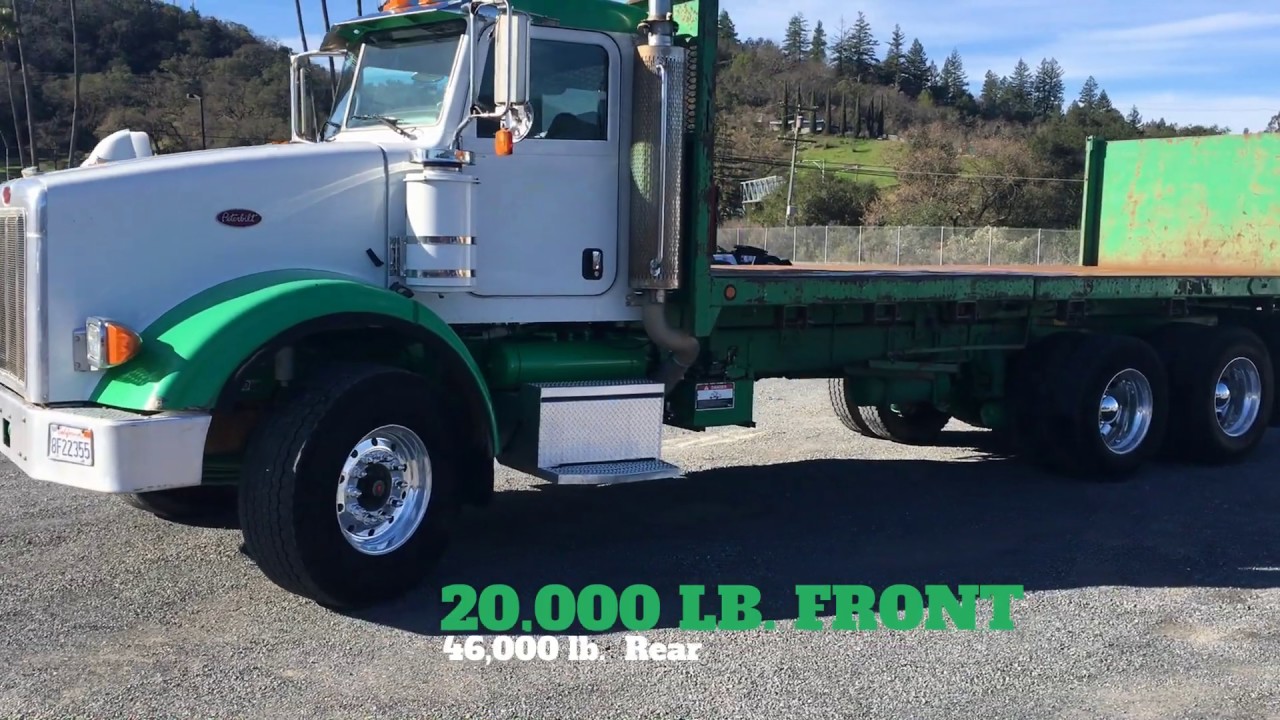 2007 Peterbilt 357 Flatbed Dump with Forklift System For Sale I Charter Trucks - u11144