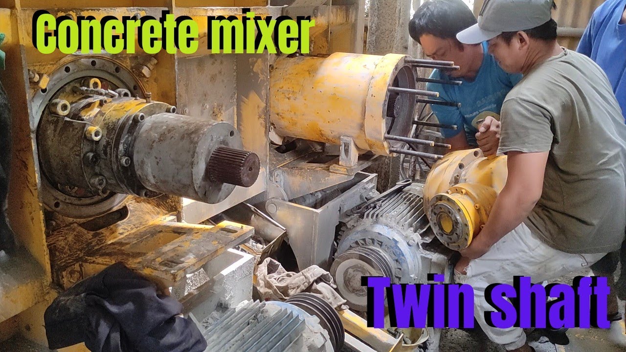 TWIN SHAFT CONCRETE MIXER (SDMIX) ASSEMBLED