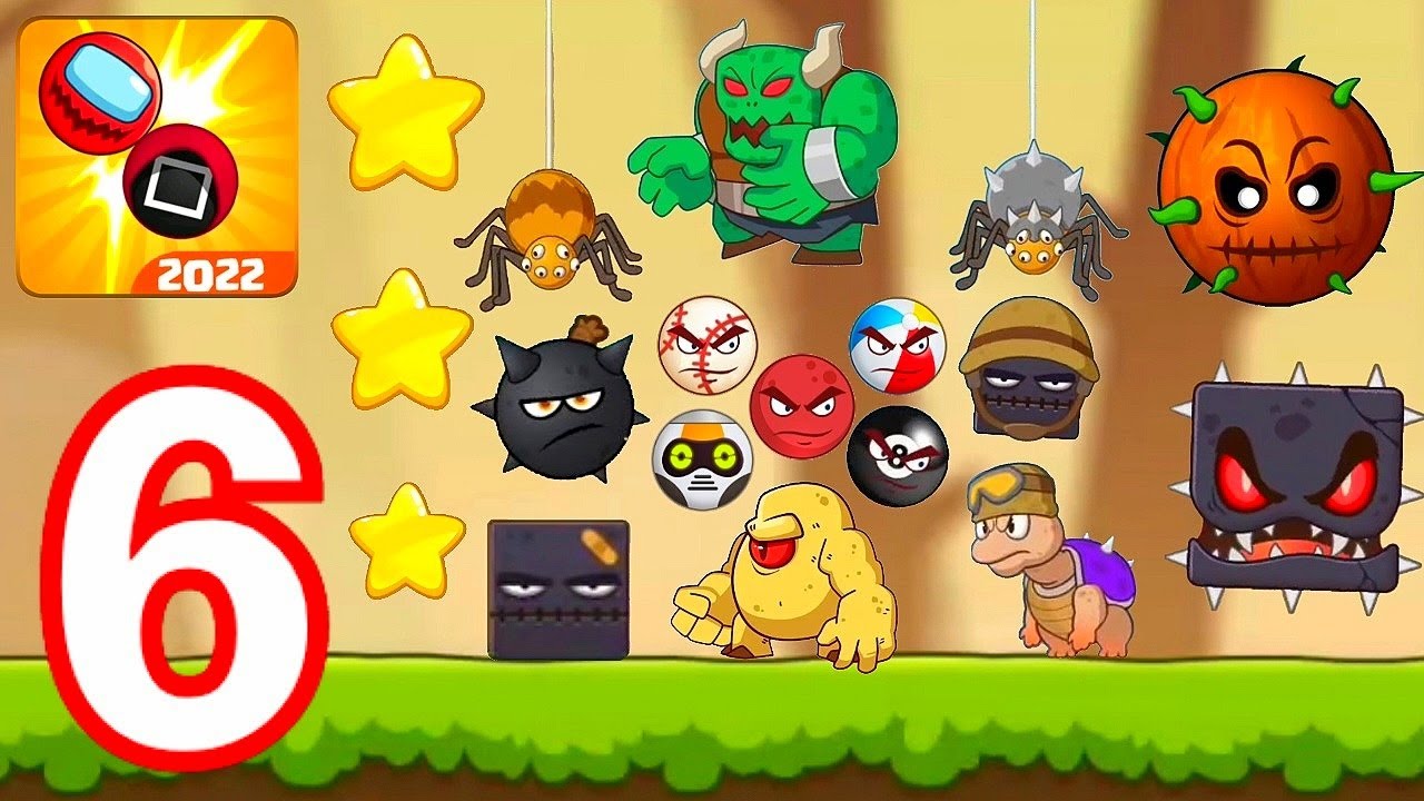 Red Bounce Ball Adventure-(Gameplay 6)-Todos Los Niveles Y Todas Las Estrellas