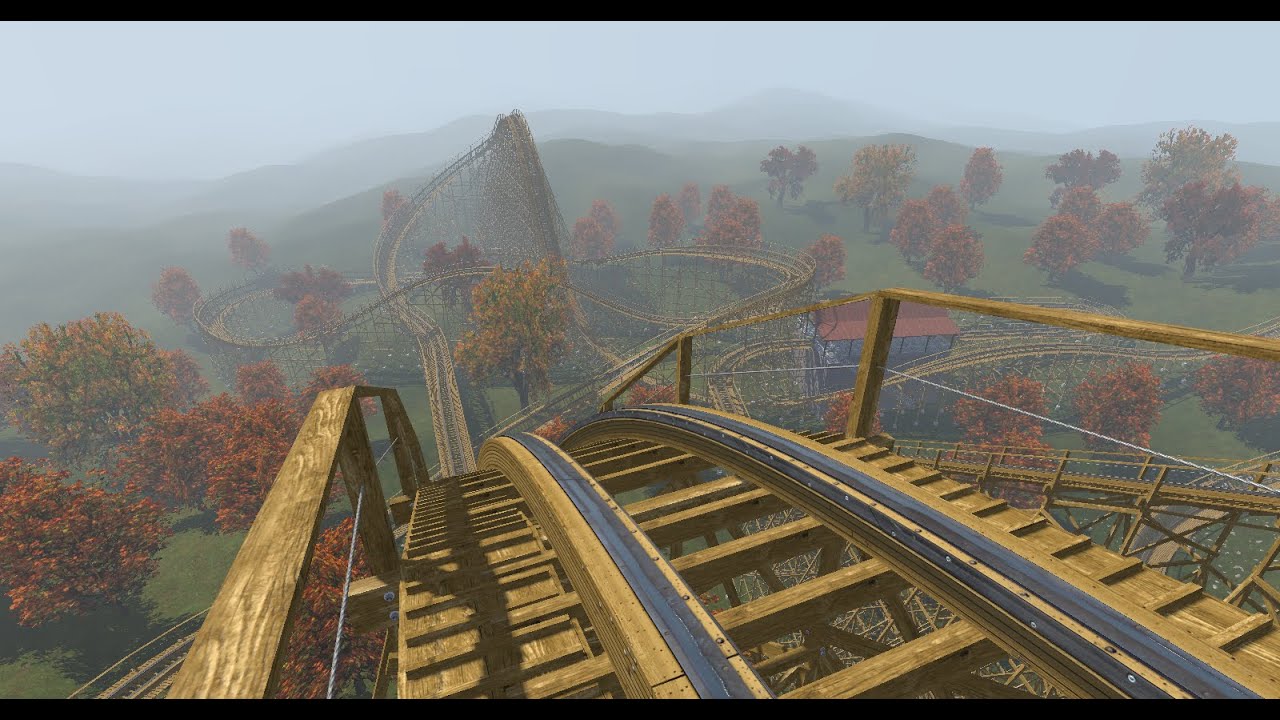 No Limits 2 - Gravity Group Wooden Terrain Coaster Mounted POV