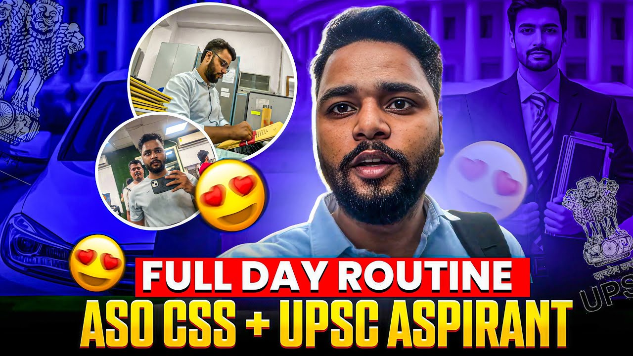 ASO Job + UPSC Aspirant 📚 | Balancing Work & Study | Full Day Routine #ssc #upsc #studymotivation 
