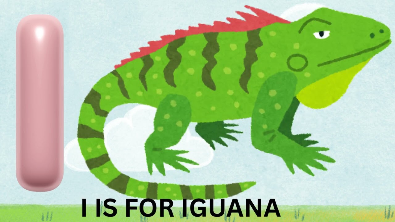 I is for Ice cream and Iguana video