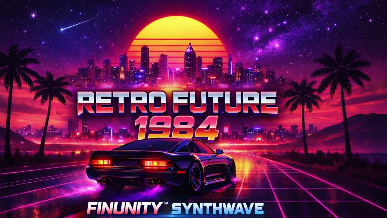 🌆 RETRO FUTURE 1984 - FINUNITY™ SYNTHWAVE #SYNTHWAVE #RETROWAVE #NEONCITY ✨