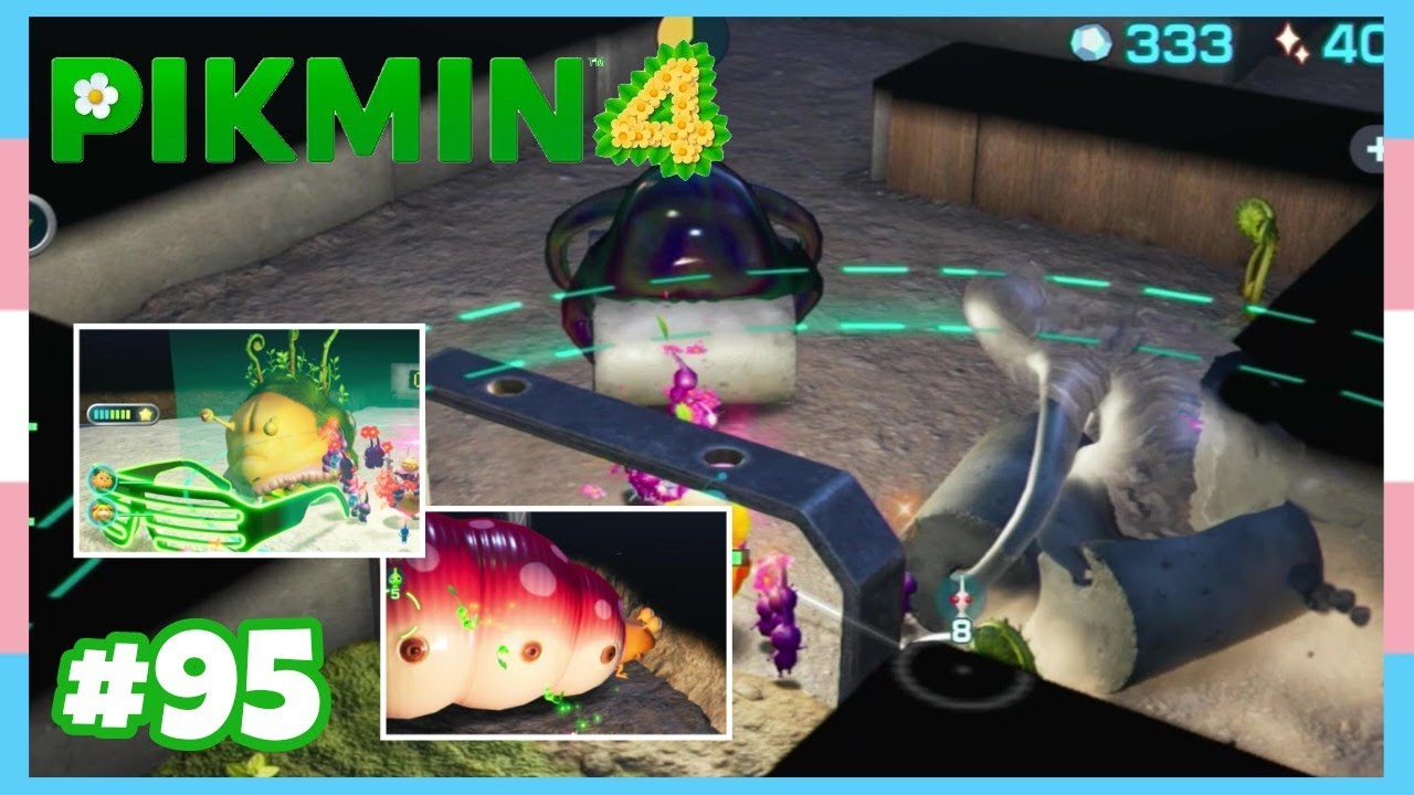 *Waterwraith Boss Fight* Cavern For A King In Primordial Thicket 100% #95 - Pikmin 4 Post Game