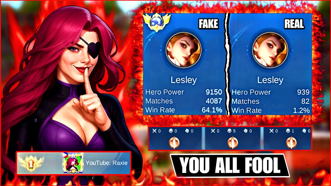 Raxie EXPOSED ? Fake Top Global Lesley - MLBB Scam