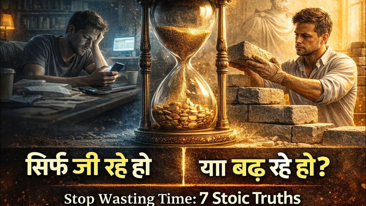 7 Brutal Stoic Truths: समय की बर्बादी को हमेशा के लिए खत्म करें | Stop Wasting Time
