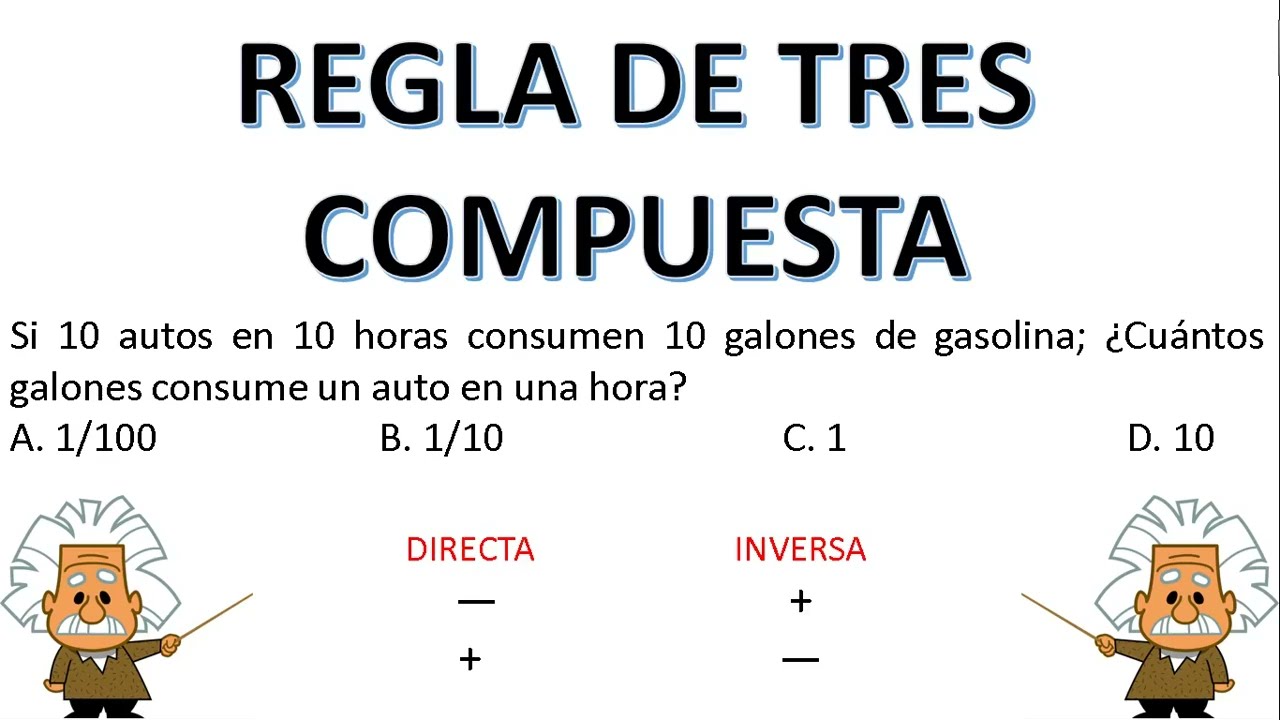 REGLA DE TRES COMPUESTA - EXPLICACIÓN PASO A PASO