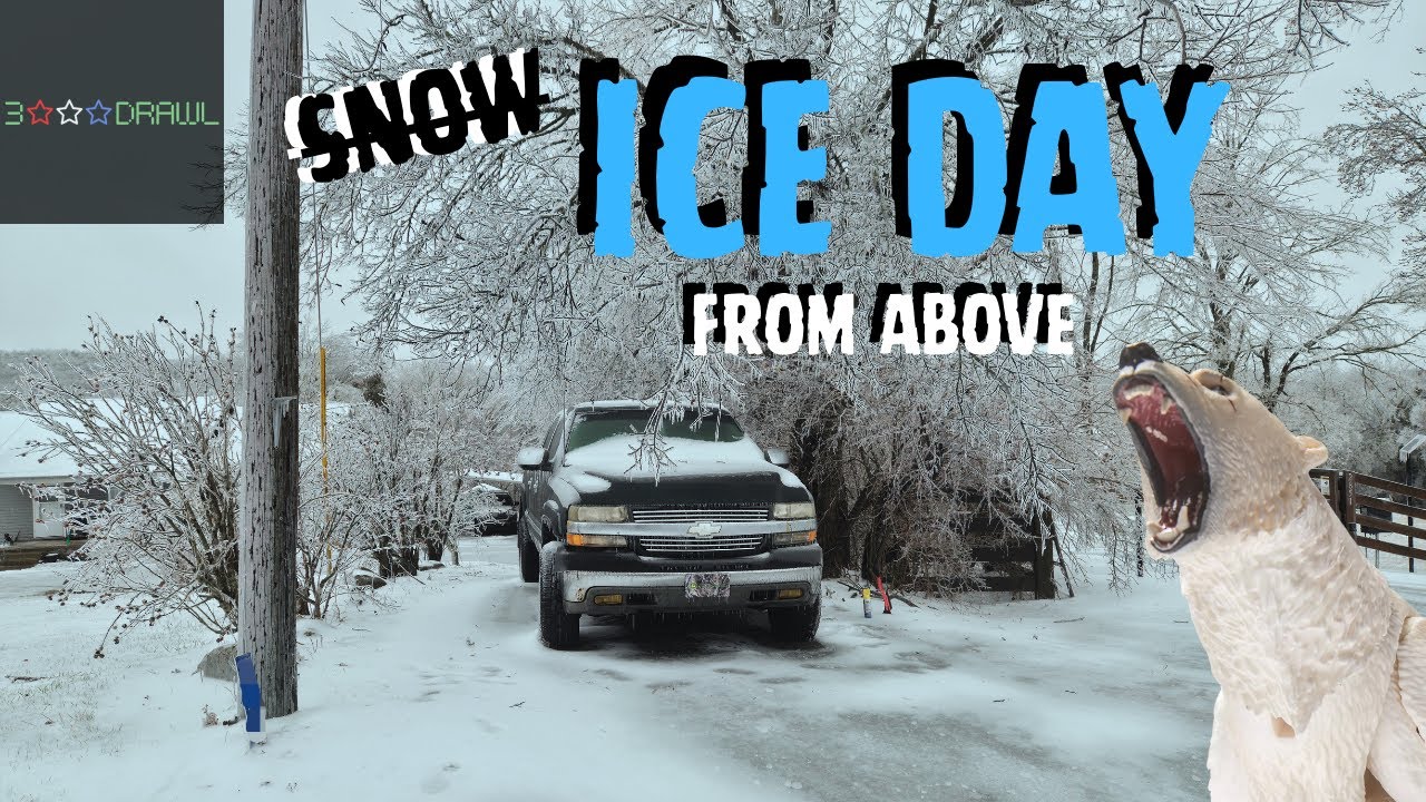 Ice Day ! Drone around the house
