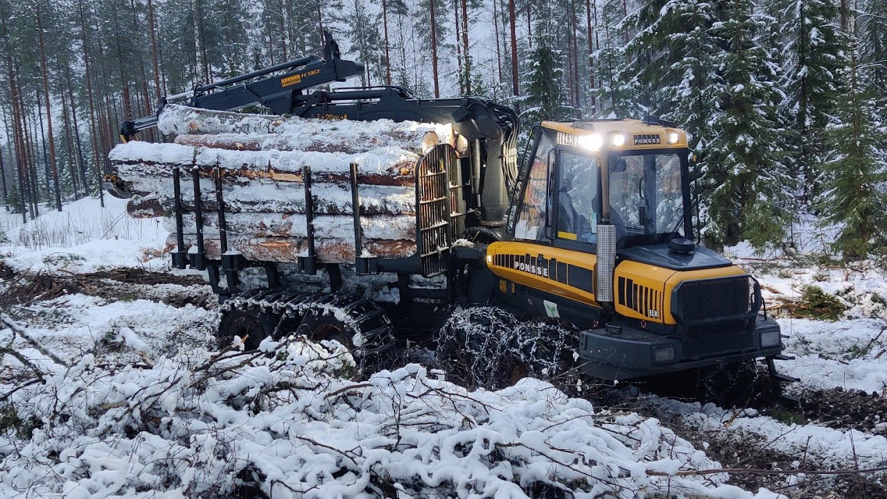 Pitkää kuustukkia pitkästä aikaa -Ponsse Elk-