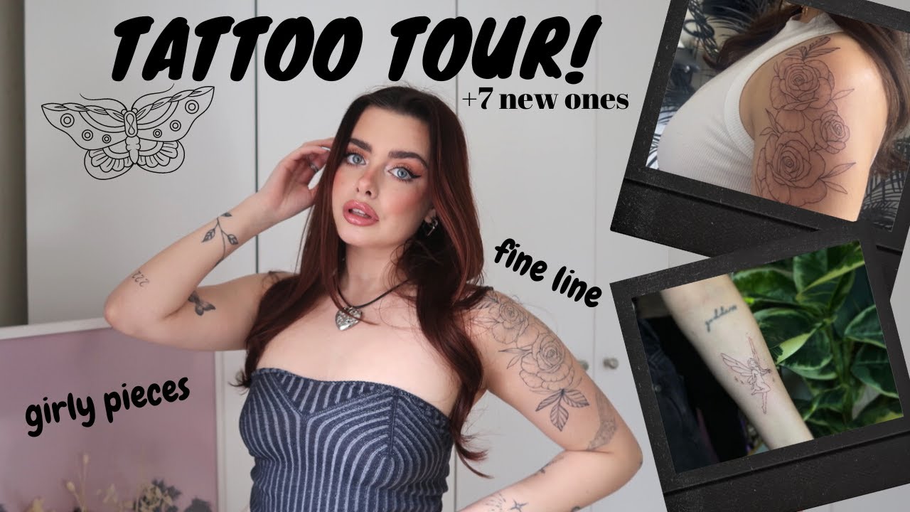 TATTOO TOUR UPDATE!! + 7 new tatts | Fine line/dainty styles | Meanings & regrets