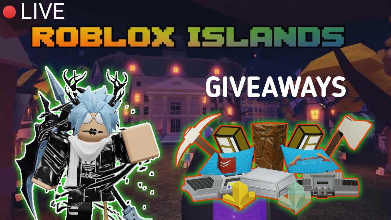 🔴ISLAND LIVE 🔴 DROP Party Giveaway [ ROBLOX ISLANDS / SKYBLOCK ]