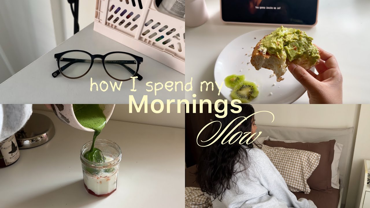 Your guide to slow mornings | ToDo lists, matcha, healthy breakfast, hot showers, getting ready 🛀🏻🍵🫧