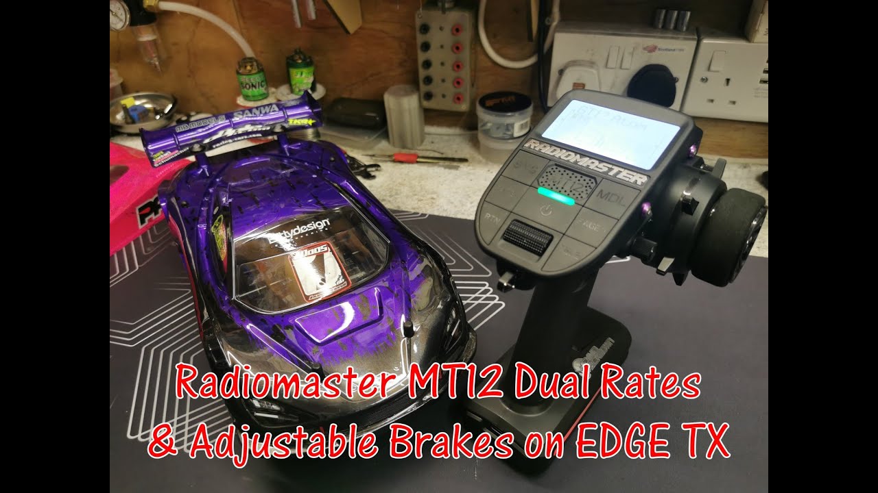 Steering Dual Rates & Adjustable Brakes Radiomaster MT12 Edge TX