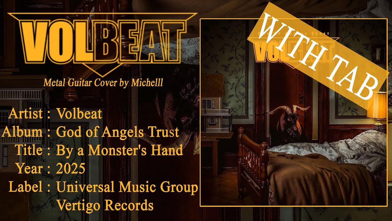 Volbeat - By a Monster’s Hand / Metal Guitar Cover / Tuto / WITH TAB