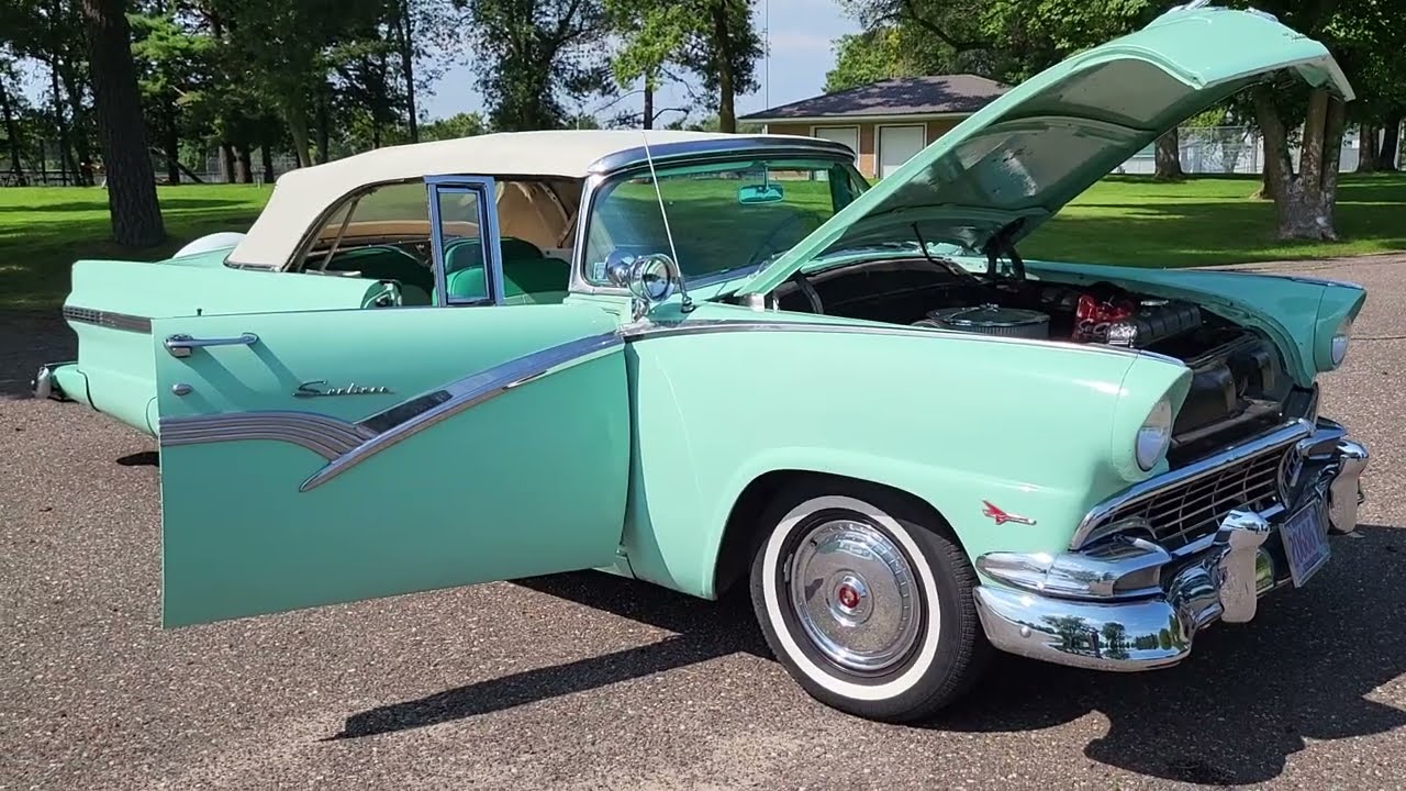 SOLD!  1956 Ford Fairlane Sunliner Convertible - Same Owner Since 1987 - 292 V8 3spd OD