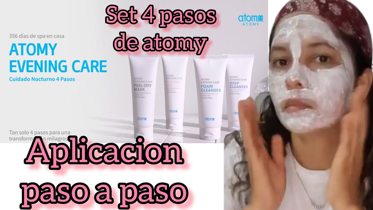 Cuidado facial 4 pasos de ATOMY / cuidado coreano 4 pasos  átomy
