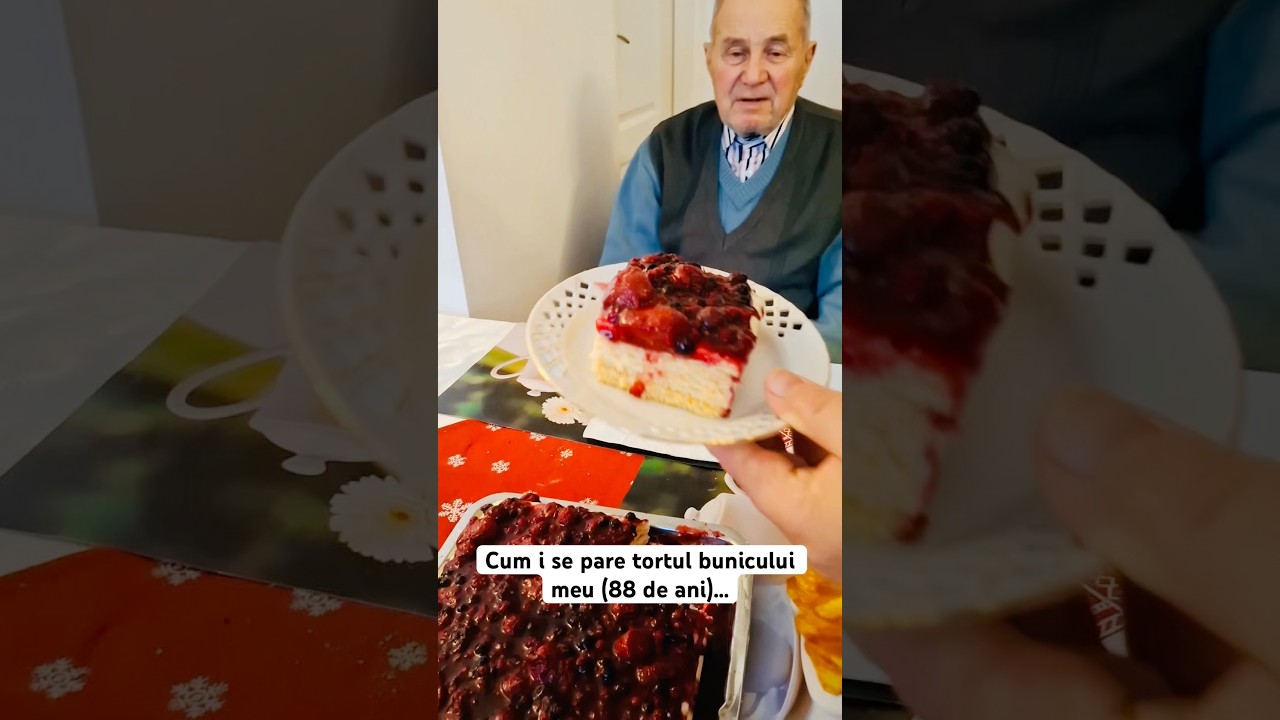 Cum i se pare tortul bunicului meu (88 de ani).. #mancare #desert #tort #bunicul #dinviata #familie