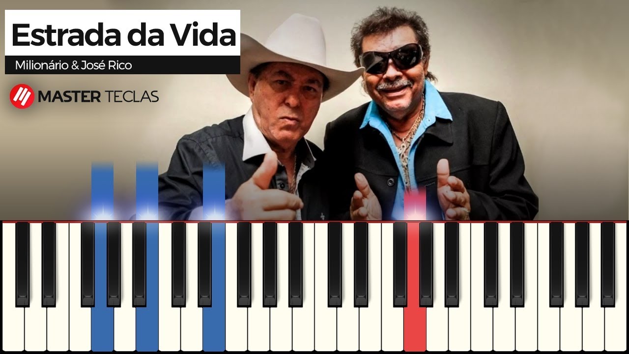 Estrada da Vida - Milionário e José Rico | Piano Tutorial