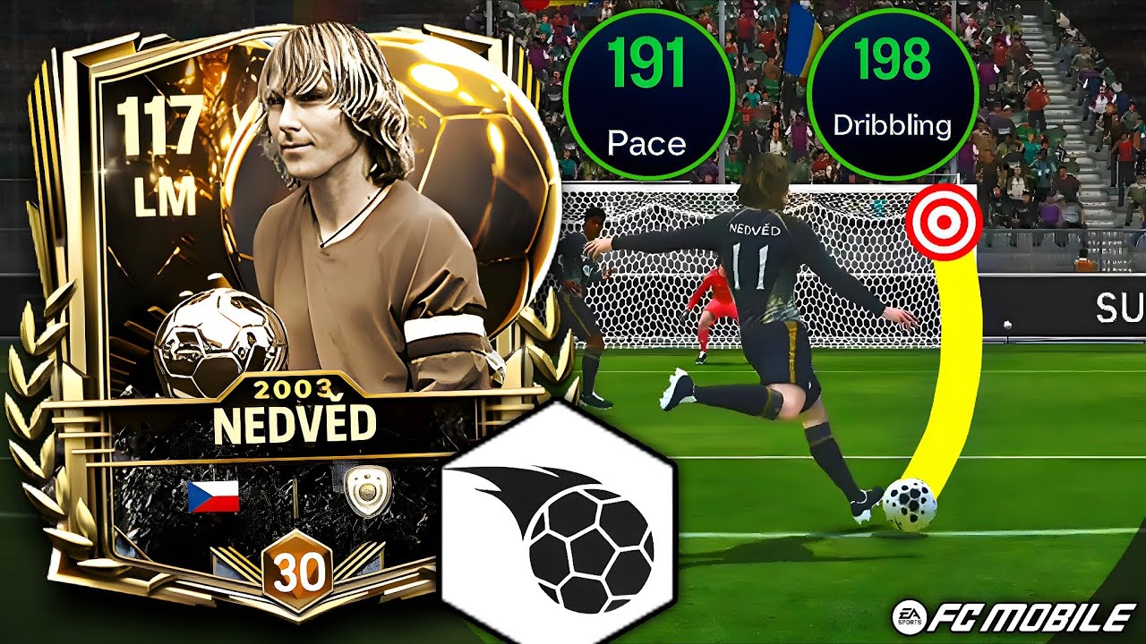 Обзор 112 OVR NEDVED — плавный, мощный и клинический! | FC Mobile [ Лучший LM? ]