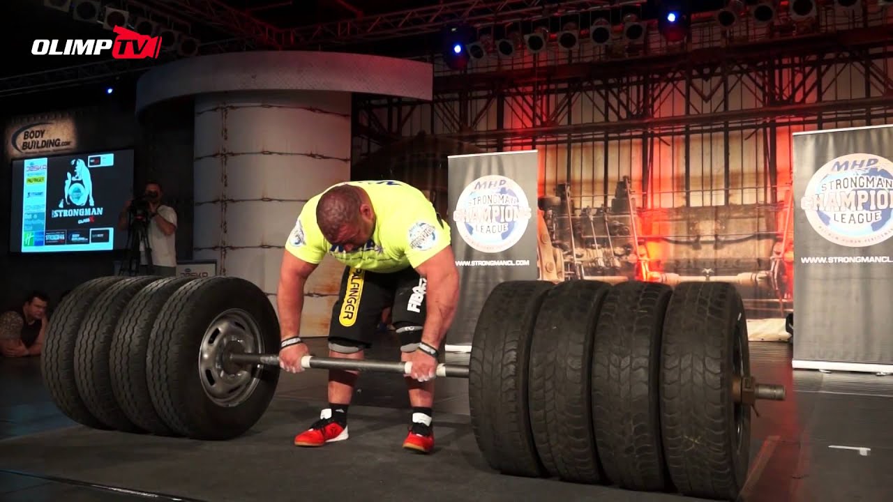 FIBO Strongman ClassX 2014 - DEADLIFT for reps 350 kg (770 lb) - Olimp Sport Nutrition