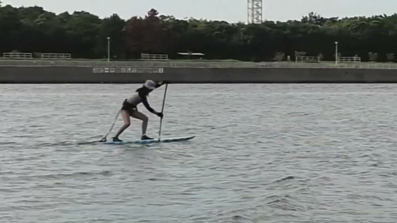 SUP FOIL flat water pop up 2024/09/26 新舞子日長海岸
