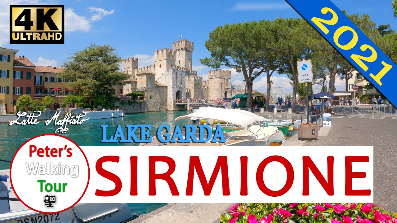 Sirmione,  Italy 4k ❤️NEW  Walking Tour ❤️ 2021 (Lake Garda)