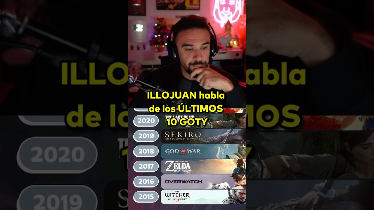 ILLOJUAN habla de los &Uacute;LTIMOS 10 GOTY #illojuan #twitch #fyp #parati