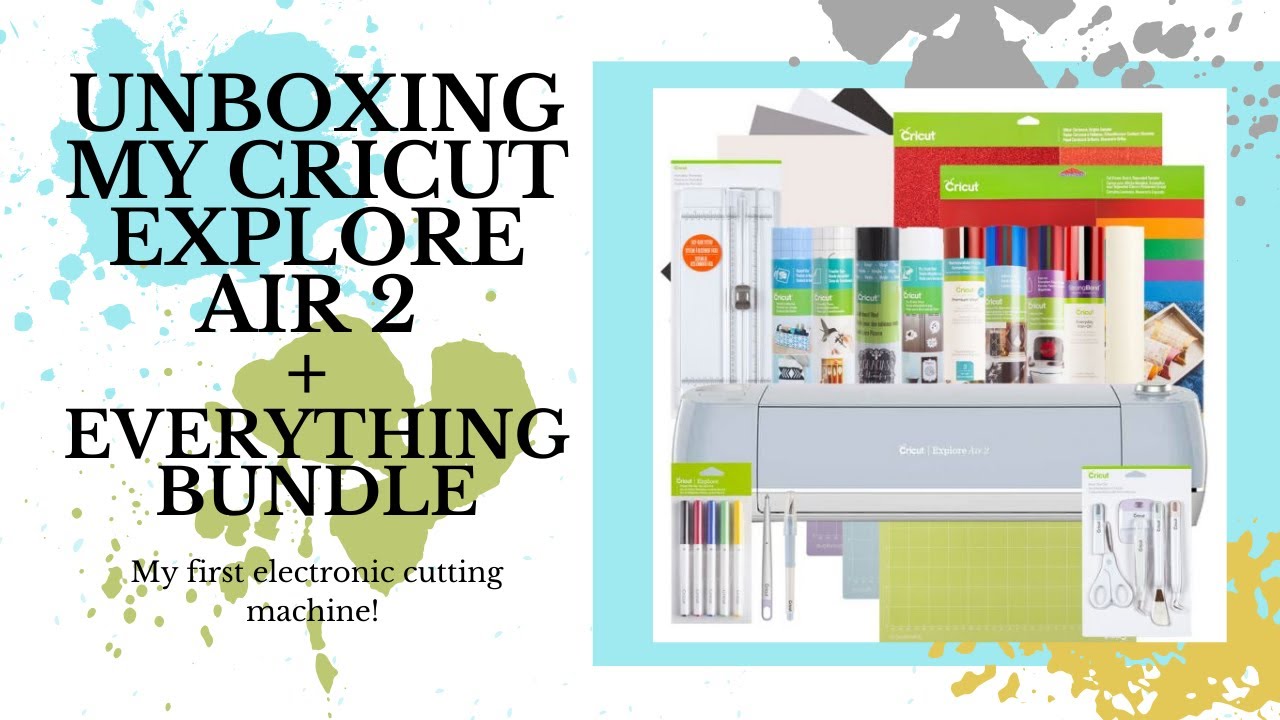 Cricut Explore Air 2 + Everything Bundle Unboxing | I FINALLY got a Cricut Machine!