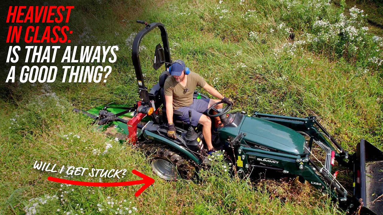 SUMMIT TX25 BRUSH HOGGING A BOG, PRAYING I DON&rsquo;T GET STUCK!