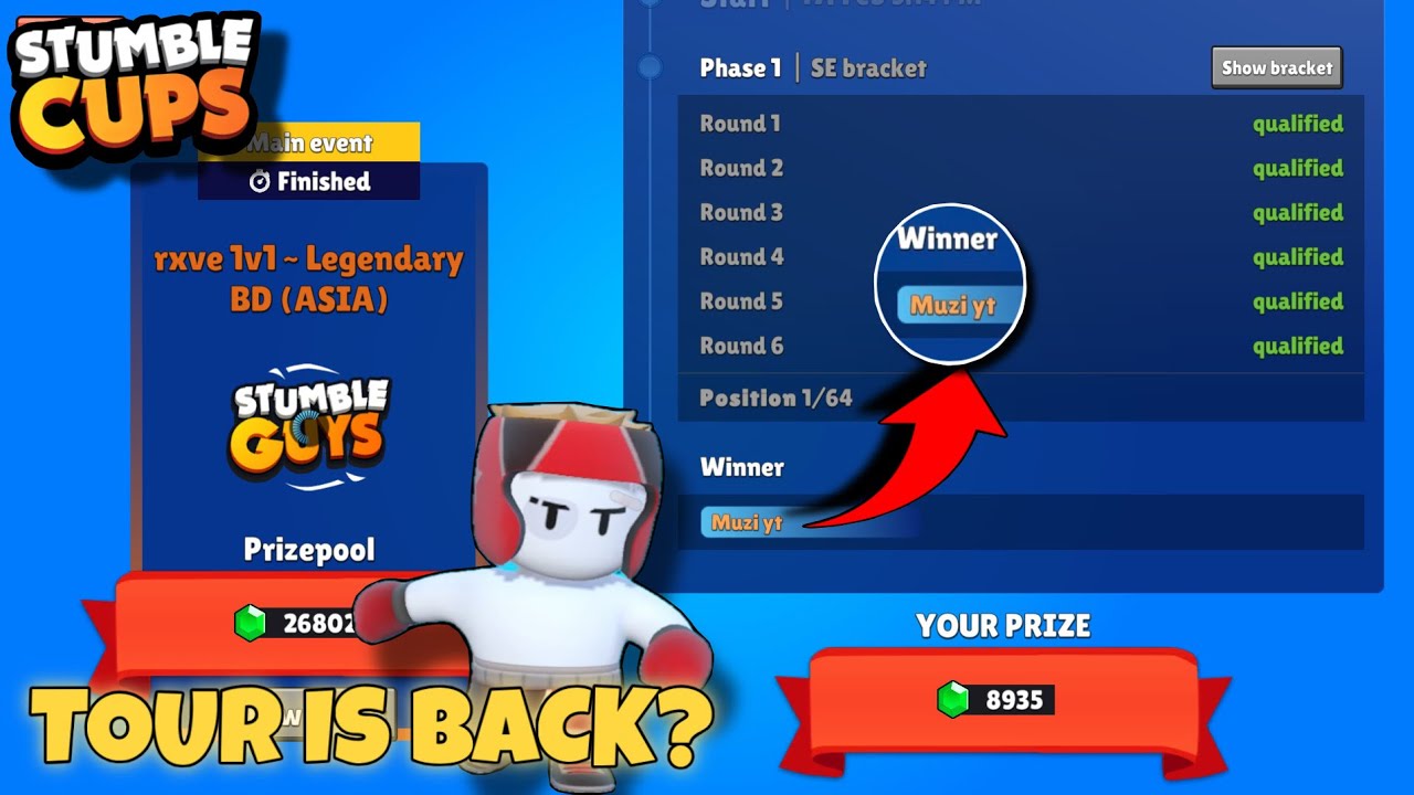 I WON CUPS TOUR | StumbleCups Tournament is Back??
