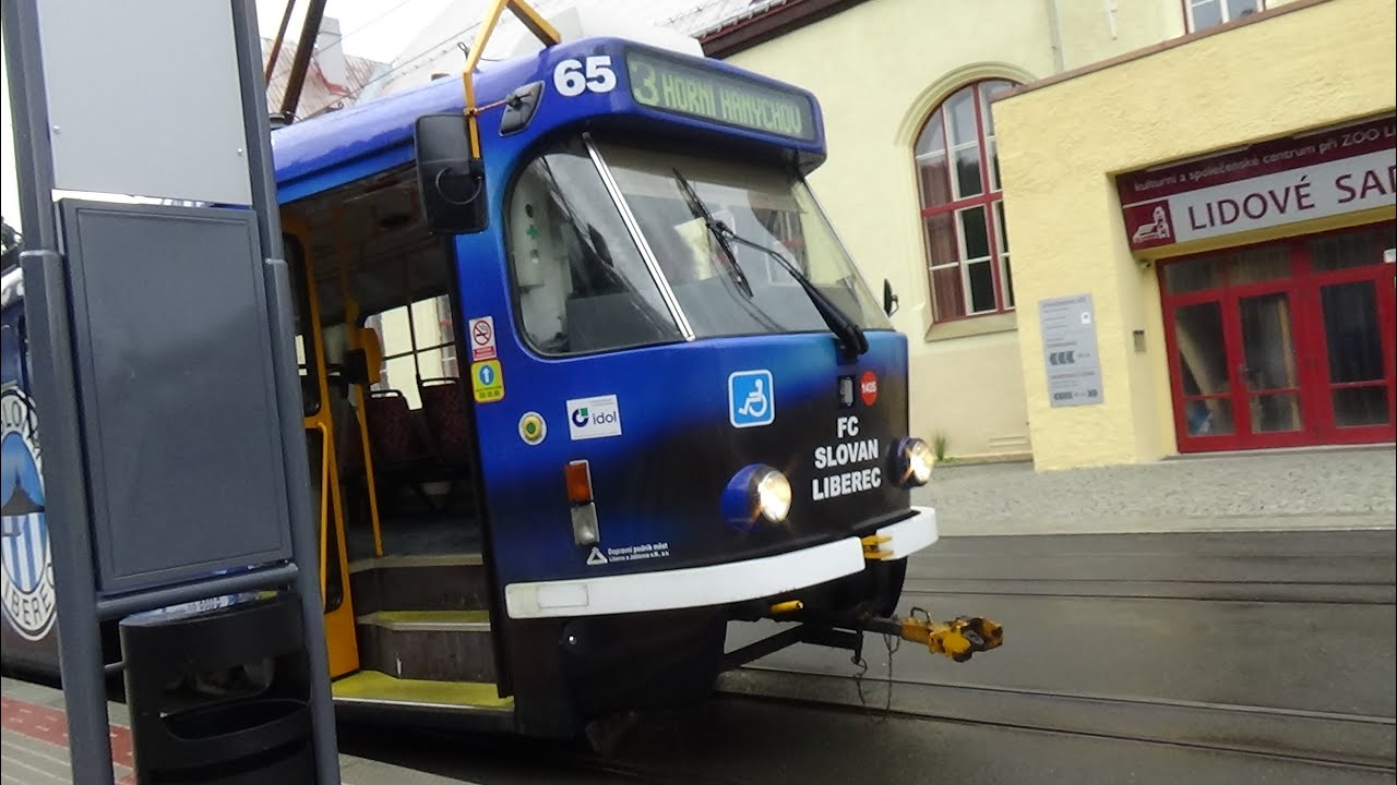 Tramvaj T3M.04 ev.č. 67 a T3R.PLF ev.č. 65 na lince 3