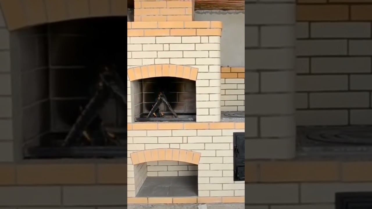 Простой дачный мангал с плитой под казан