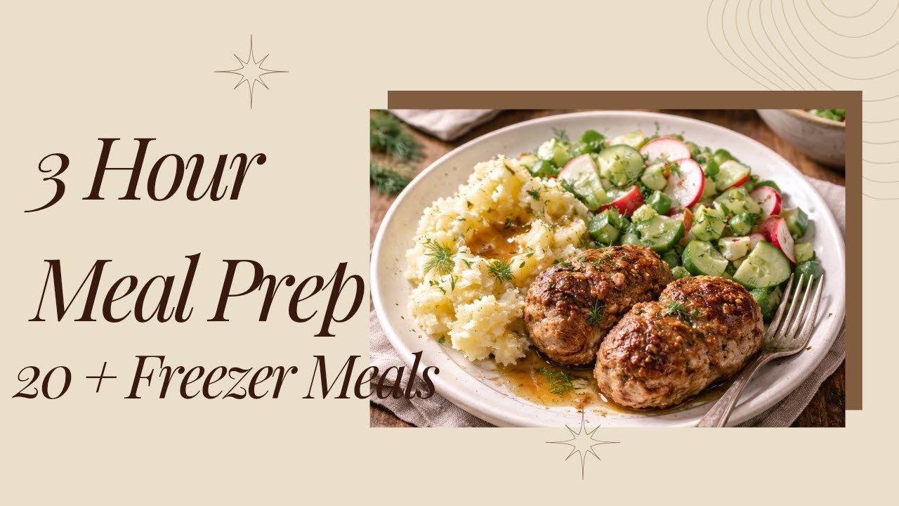 3-Hour Meal Prep for Busy Moms (20+ Freezer Meals)