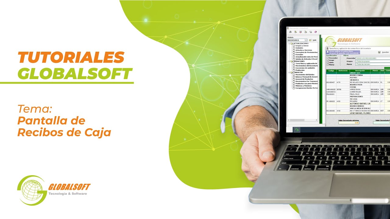 #TutorialesGlobalsoft | Pantalla de Recibos de Caja