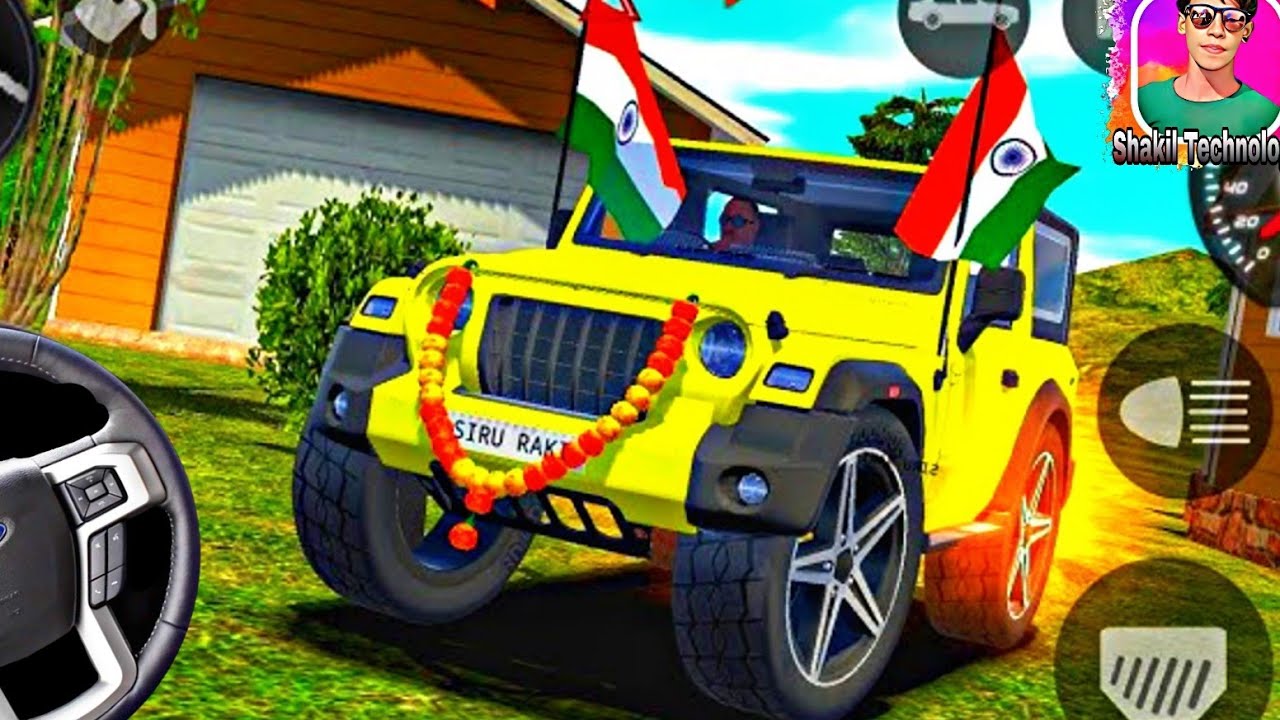 Red Thar Car Game | Crazy Stunts & Offroad Adventure Gameplay