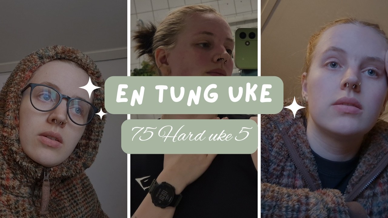 Dette var en tung uke || 75 Hard, uke 5 vlog