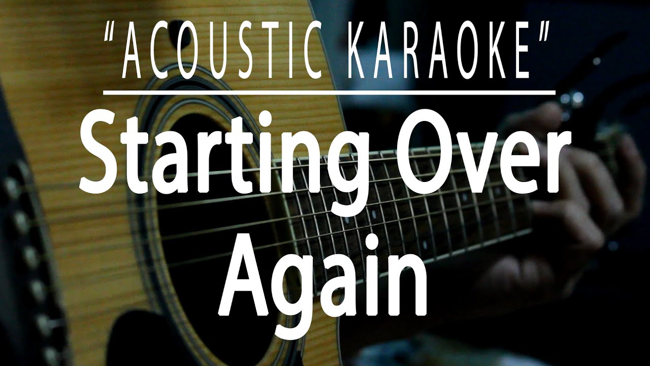 Starting over again - Natalie Cole (Acoustic karaoke)
