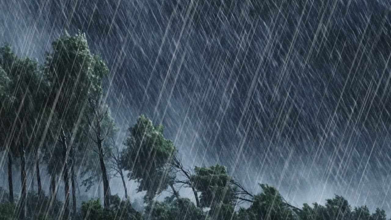 Powerful Rainstorm with Wind Sounds 🌧️💨 | 8 Hours for Deep Sleep & Insomnia