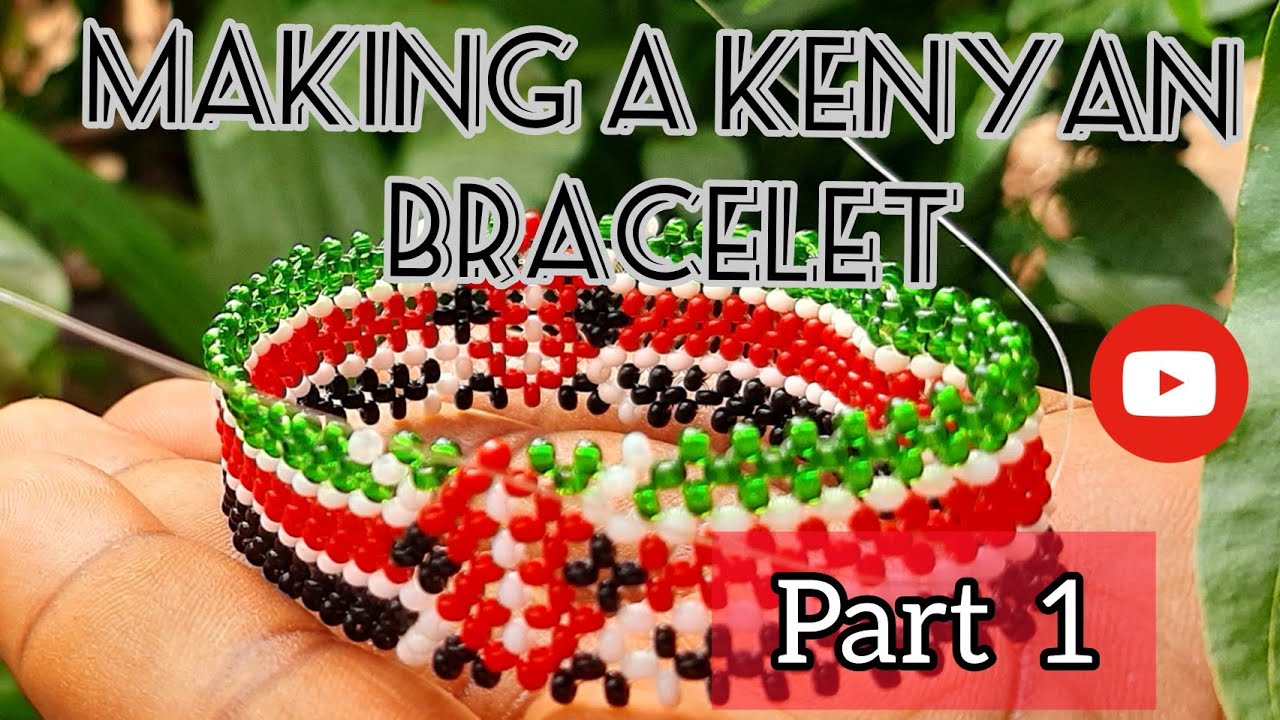 Kenyan Flag Bracelet 🇰🇪 DIY | Simple RAW Beading Tutorial | Easy Bead Art for Beginners