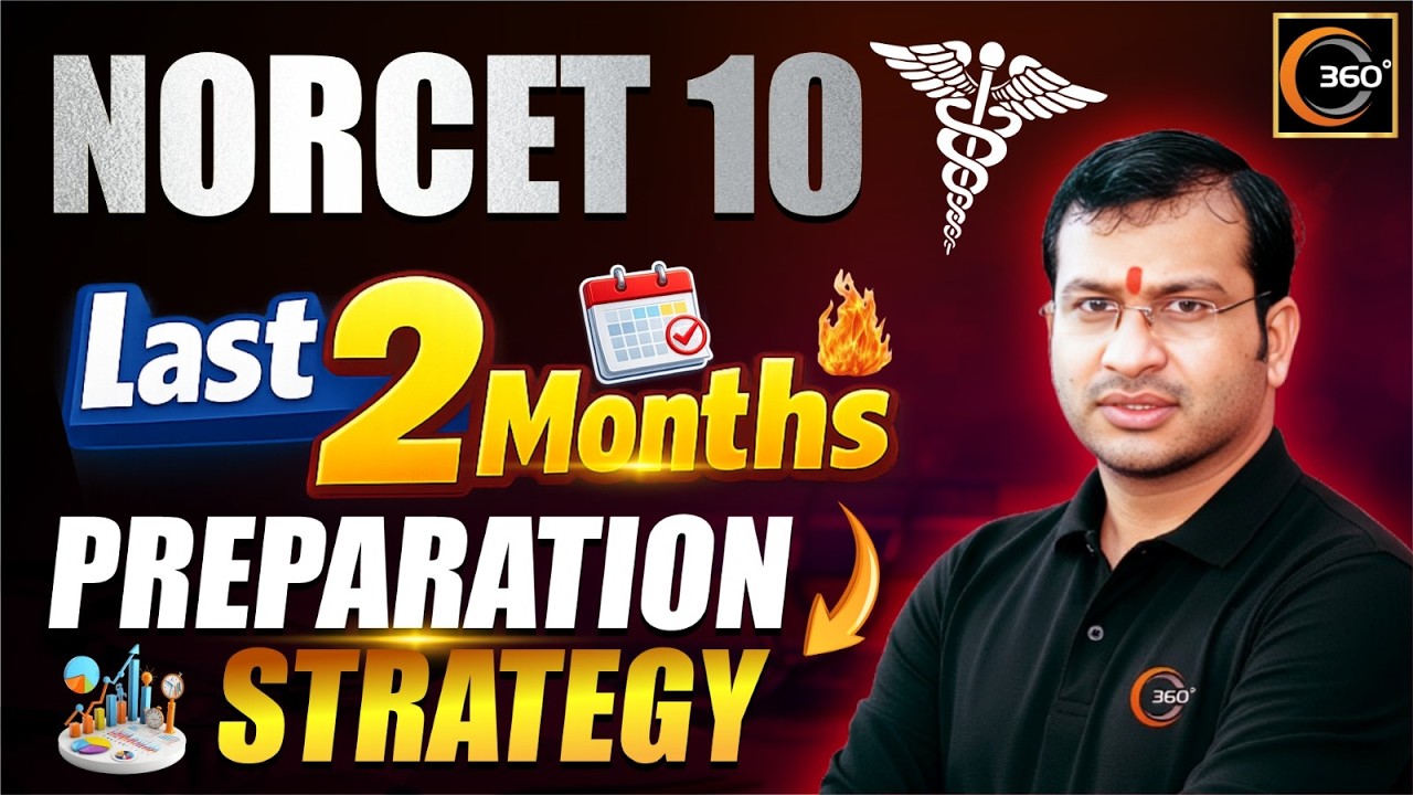 Last 2 Months Preparation Strategy For NORCET 10 🎯 | Siddharth Sandu Sir